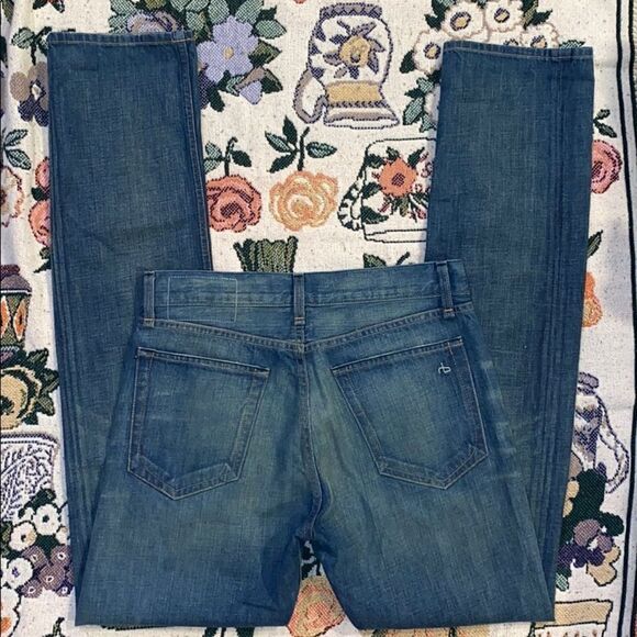 🔨 Rag & Bone Men’s Tailored Workwear Jeans 30x33 👖 Straight Leg Medium Wash 💎 - Picture 6 of 8
